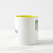 《星座》乙女座の特性のマグ ツートーンマグカップ (中央)