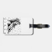 《星座》乙女座の誕生日年の占星術のな(占星術の)十二宮図の印 ラゲッジタグ (裏面横)