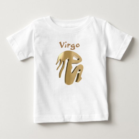 《星座》乙女座の金印 ベビーTシャツ (正面)