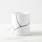 《星座》乙女座の(占星術の)十二宮図のマグ コーヒーマグカップ (中央)