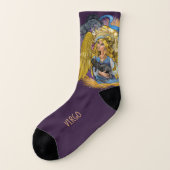 《星座》乙女座の(占星術の)十二宮図の印 ソックス (左外側)