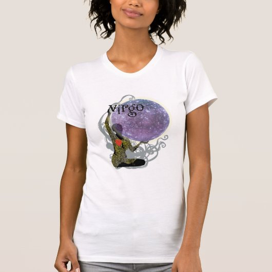 《星座》乙女座のTシャツ Tシャツ (正面)