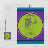 《星座》乙女座はがき ポストカード (正面/裏面)