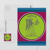 《星座》乙女座はがき ポストカード (正面/裏面)