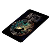 《星座》乙女座をテーマにした栄養価 マグネット (左側)