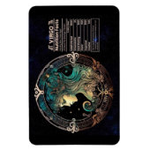 《星座》乙女座をテーマにした栄養価 マグネット (縦)