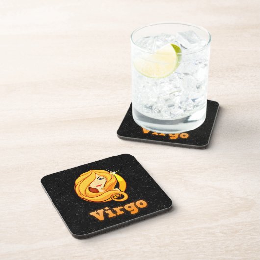 《星座》乙女座イラストレーション コースター (右側)