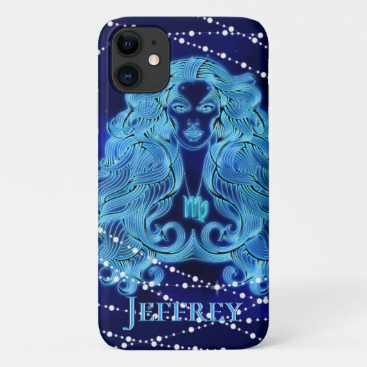 《星座》乙女座インDark Blue II Case-Mate iPhoneケース (裏面)