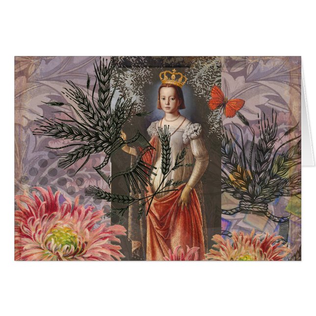 《星座》乙女座ウーマンポートレートアンティークカラフルリッチ (正面横)