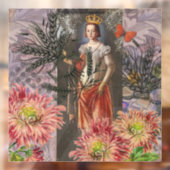 《星座》乙女座ウーマンポートレートアンティークカラフルリッチ ウィンドウサイン (シート2)