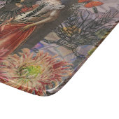 《星座》乙女座ウーマンポートレートアンティークカラフルリッチ カッティングボード (角)