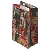 《星座》乙女座ウーマンポートレートアンティークカラフルリッチ スモールペーパーバッグ (正面アングル)