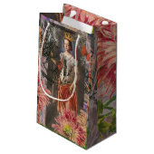 《星座》乙女座ウーマンポートレートアンティークカラフルリッチ スモールペーパーバッグ (裏面アングル)