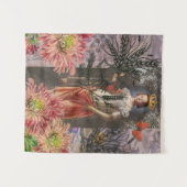 《星座》乙女座ウーマンポートレートアンティークカラフルリッチ タペストリー (正面(横))