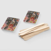 《星座》乙女座ウーマンポートレートアンティークカラフルリッチ ハンドファン (組立なし)