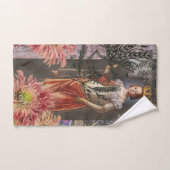 《星座》乙女座ウーマンポートレートアンティークカラフルリッチ バスタオルセット (ハンドタオル)