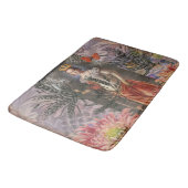 《星座》乙女座ウーマンポートレートアンティークカラフルリッチ バスマット (アングル)