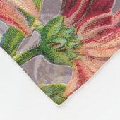 《星座》乙女座ウーマンポートレートアンティークカラフルリッチ フリースブランケット (角)