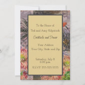 《星座》乙女座ウーマンポートレートアンティークカラフルリッチ 招待状 (裏面)