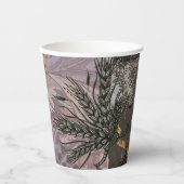 《星座》乙女座ウーマンポートレートアンティークカラフルリッチ 紙コップ (正面)