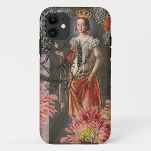 《星座》乙女座ウーマンポートレートアンティークカラフルリッチ iPhone 11 ケース