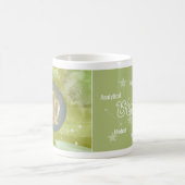 《星座》乙女座オリーブグリーン星占い〔占星術の〕十二宮図サインマグ コーヒーマグカップ (中央)