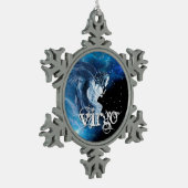 《星座》乙女座オーナメント スノーフレークピューターオーナメント (左)