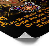 《星座》乙女座クイーンスウィートアズキャンディ誕生日ブラックウィメンズ ポスター (角)