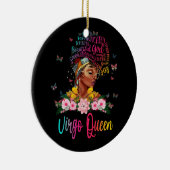 《星座》乙女座クイーンブラックウィメンズパーシステントビューティフル セラミックオーナメント (右)
