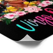 《星座》乙女座クイーンブラックウィメンズパーシステントビューティフル ポスター (角)