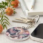 《星座》乙女座コズミックシテラス〔占星術の〕十二宮図 キーホルダー (正面右)