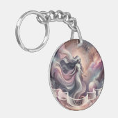 《星座》乙女座コズミックシテラス〔占星術の〕十二宮図 キーホルダー (正面左)