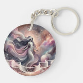 《星座》乙女座コズミックシテラス〔占星術の〕十二宮図 キーホルダー (裏面)