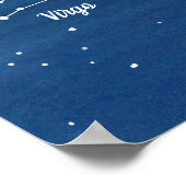 《星座》乙女座コンステレーションスターズナイトスカイ ポスター (角)