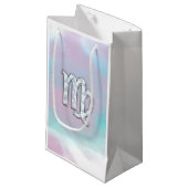 《星座》乙女座サインオンパステルズマザーオブパールスタイルプリント スモールペーパーバッグ (正面アングル)