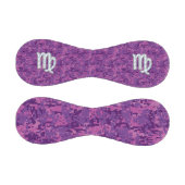 《星座》乙女座サインピンク明るい赤紫色デジタルカモフラージュスタイル 野球ボール (パネル)