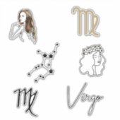 《星座》乙女座ザメイドバースデーアストロロジー〔占星術の〕十二宮図 シール (正面)