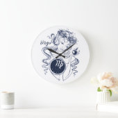 《星座》乙女座ザメイド ラージ壁時計 (ホーム)