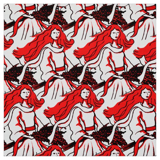 《星座》乙女座ザメイド〔占星術の〕十二宮図アートパターン生地 ファブリック (見本)