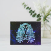 《星座》乙女座ザヴァージン〔占星術の〕十二宮図はがき ポストカード (スタンド正面)