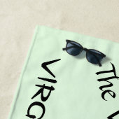 《星座》乙女座ザヴァージン〔占星術の〕十二宮図グリーン ビーチタオル (インサイチュ)