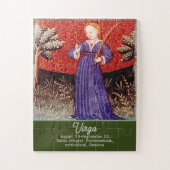 《星座》乙女座ザヴァージン〔占星術の〕十二宮図サインバースデーパーティー ジグソーパズル (縦)