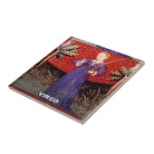 《星座》乙女座ザヴァージン〔占星術の〕十二宮図サインバースデーパーティー タイル (側面)