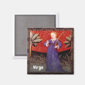 《星座》乙女座ザヴァージン〔占星術の〕十二宮図サインバースデーパーティー マグネット (正面/裏面)