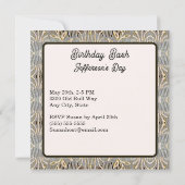 《星座》乙女座ザヴァージン〔占星術の〕十二宮図サインバースデーパーティー 招待状 (裏面)