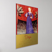 《星座》乙女座ザヴァージン〔占星術の〕十二宮図サインバースデーパーティー 箔ポスター (レイダウン)