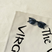 《星座》乙女座ザヴァージン〔占星術の〕十二宮図パーソナル金ゴールド ビーチタオル (インサイチュ)