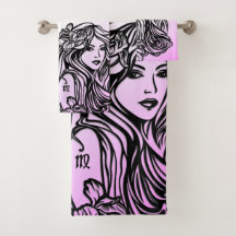 《星座》乙女座ザヴァージン〔占星術の〕十二宮図パープル