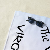 《星座》乙女座ザヴァージン〔占星術の〕十二宮図パープル ビーチタオル (インサイチュ)