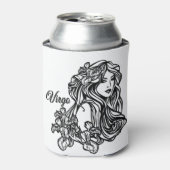 《星座》乙女座ザヴァージン〔占星術の〕十二宮図 缶クーラー (缶正面)